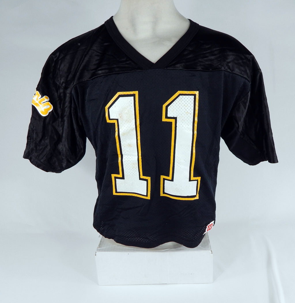 Marin Football #11 Game Used Black Jersey XL DP66602