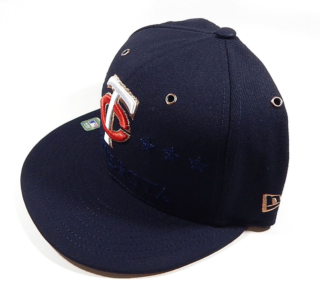 2026 MLB All Star Game Minnesota Twins New Era 5950 Fitted Hat Cap Navy 7 1/8 Pic2