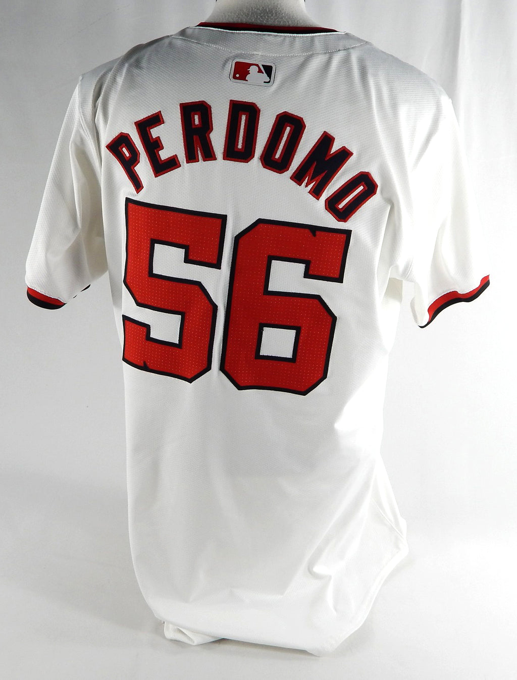 2024 Washington Nationals Luis Perdomo #56 Game Issued White Jersey 46 134 Pic2