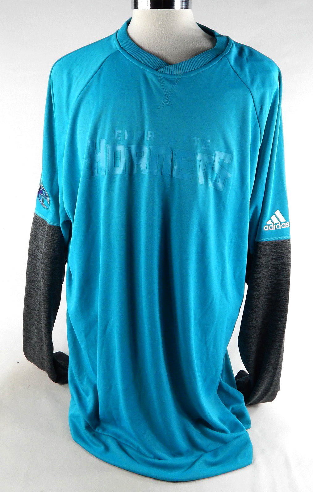 2016-17 Charlotte Hornets Game Issued Teal Shooting Shirt 4XL 908