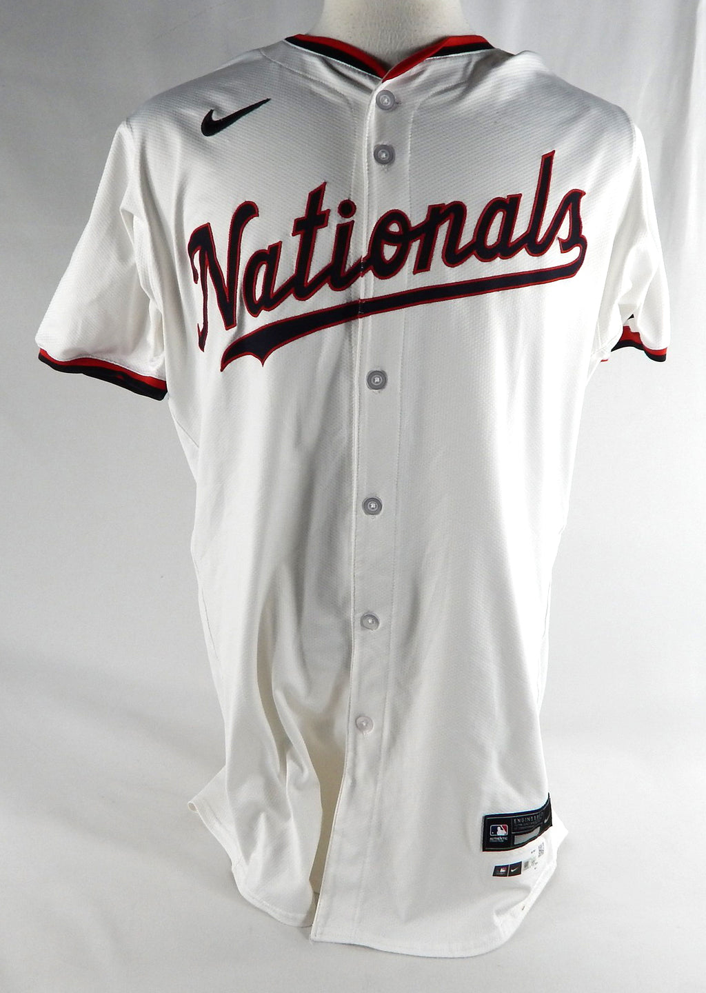 2024 Washington Nationals Jordan Weems #51 Game Issued P Used White Jersey 6