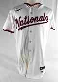 2024 Washington Nationals Jordan Weems #51 Game Issued P Used White Jersey 6
