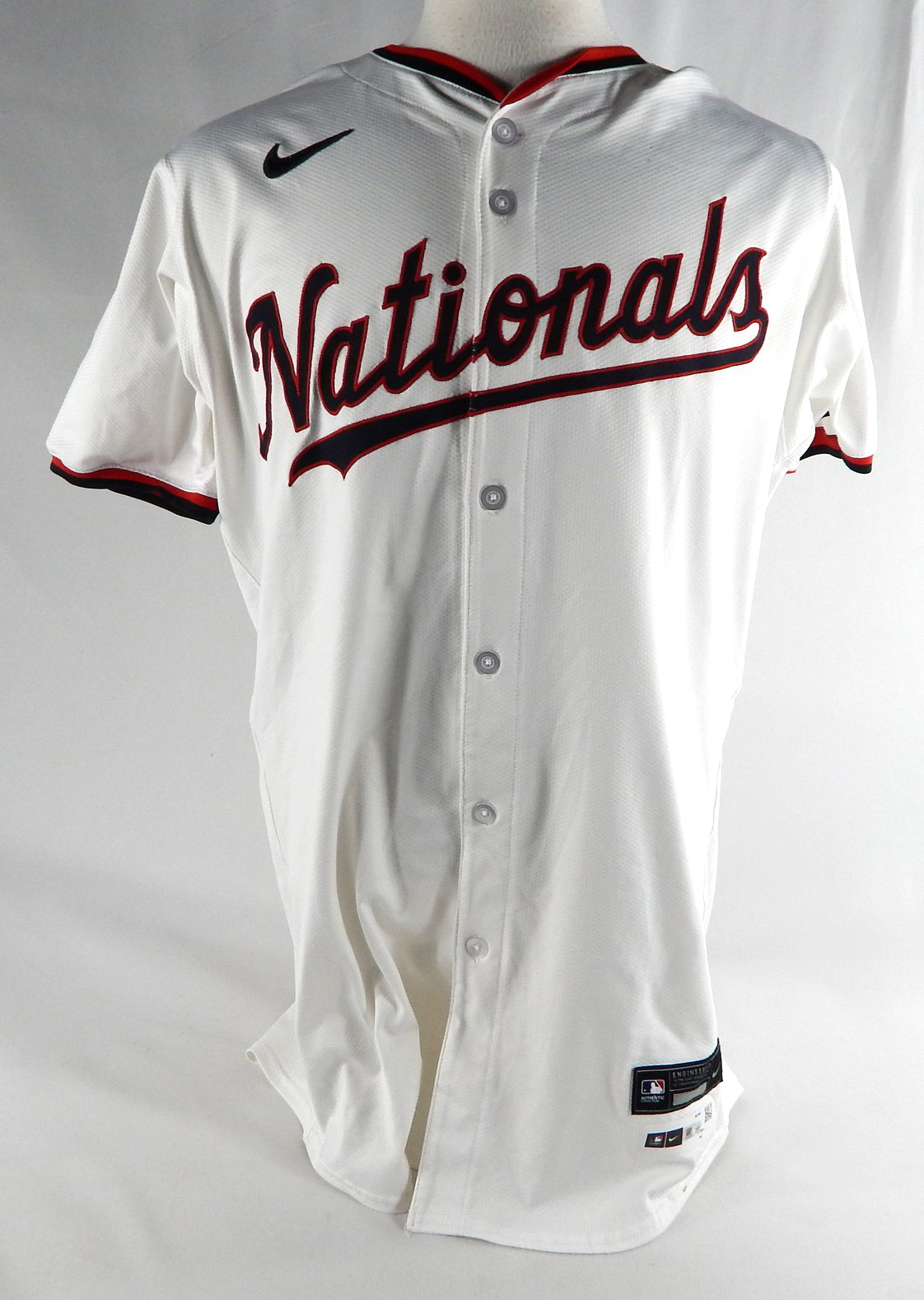 2024 Washington Nationals Jordan Weems #51 Game Issued P Used White Jersey 6