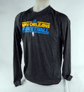 2012-13 New Orleans Hornets Team Issued Grey Longsleeve Training Shirt LT 9