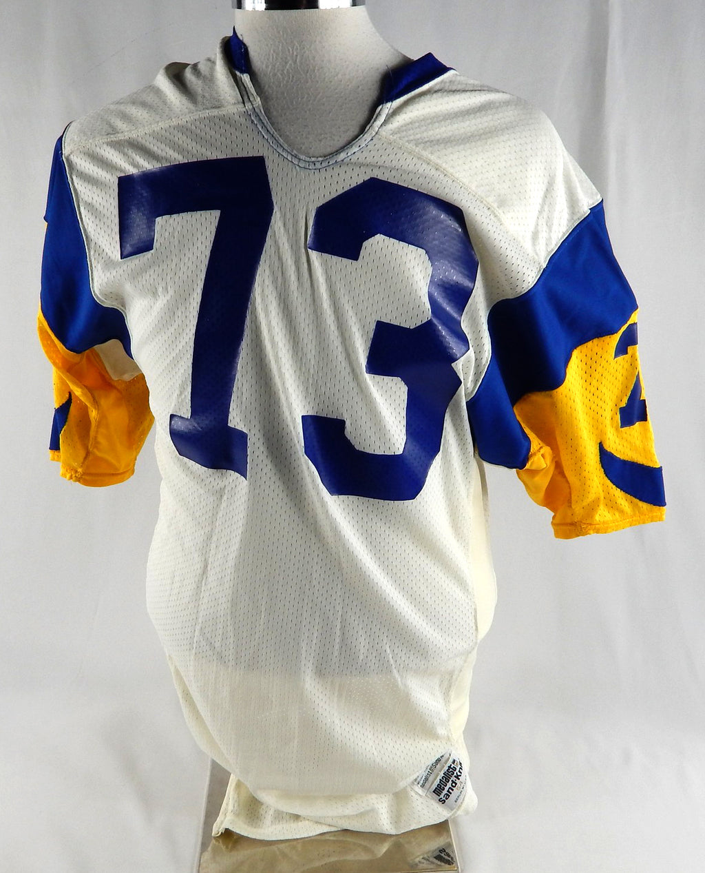 Los Angeles Rams Robbins #73 Game Used White Jersey 54 796
