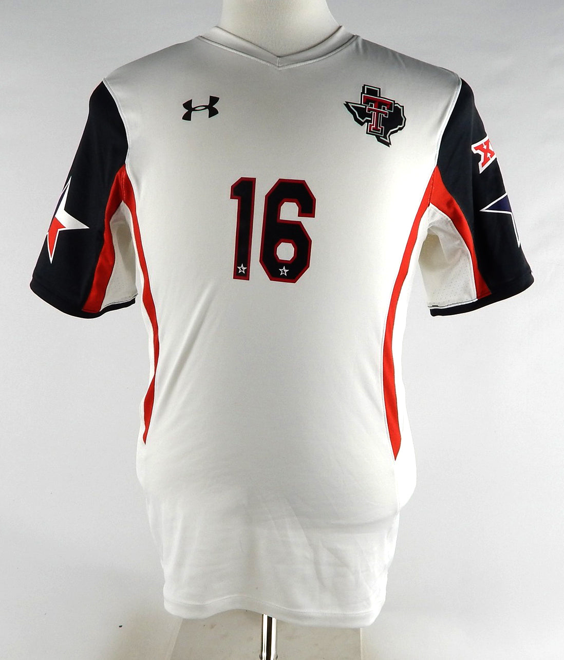 Texas Tech Red Raiders #16 Game Used White Jersey Lone Star Womens Soccer M 585