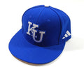 Kansas City Jayhawks KU Logo Adidas Team Issued Hat Blue New Size 6 3/4
