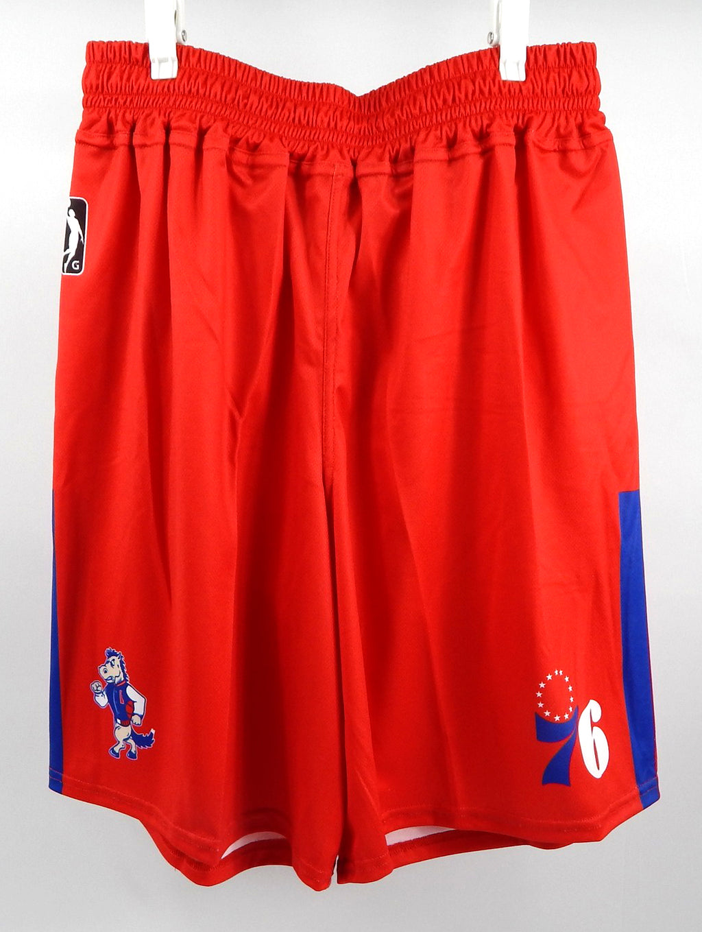 2023-24 Delaware Blue Coats Game Issued Red Shorts Red Cross Night L 757