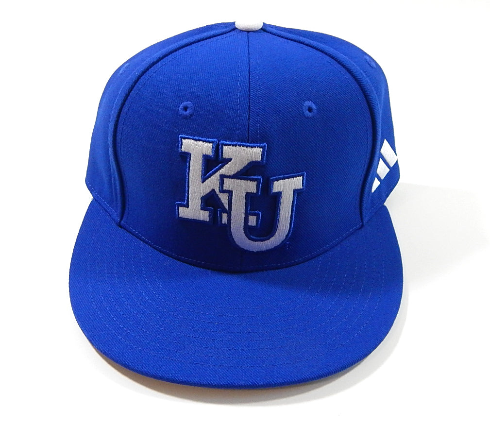 Kansas City Jayhawks KU Logo Adidas Team Issued Hat Blue New Size 6 3/4 Pic2
