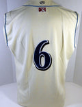 Clearwater Threshers #6 Game Used Cream Jersey Vest 48 DP13413