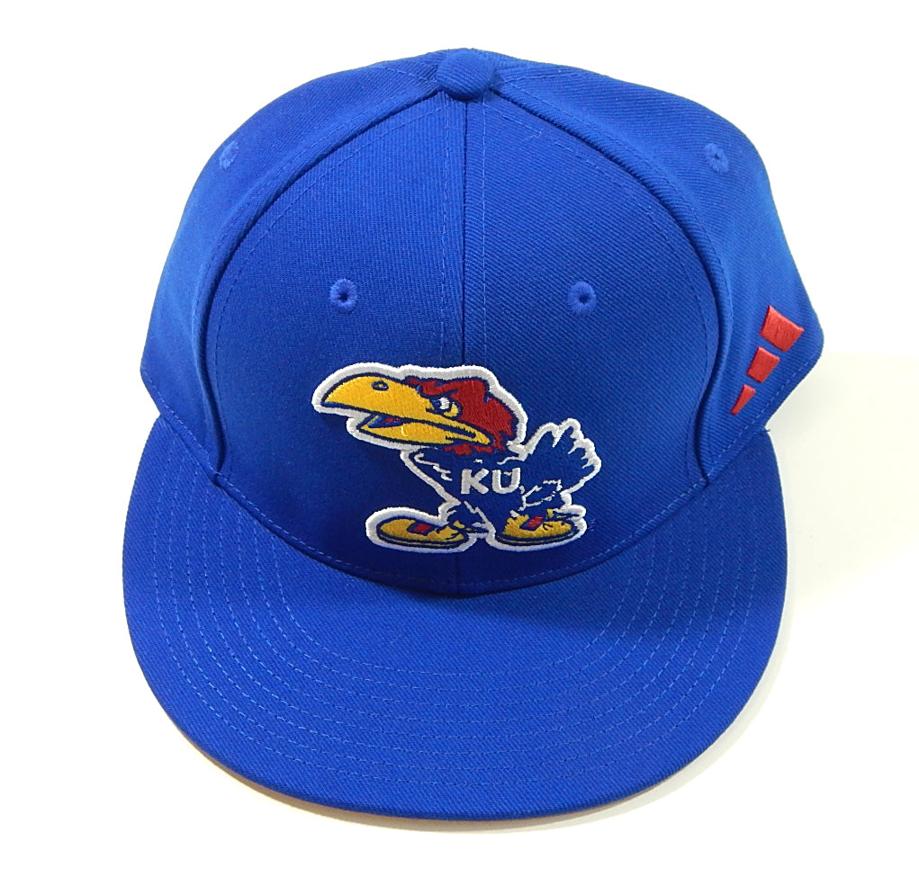 Kansas City Jayhawks Logo Adidas Team Issued Hat Blue New Size 7 7/8 Pic2