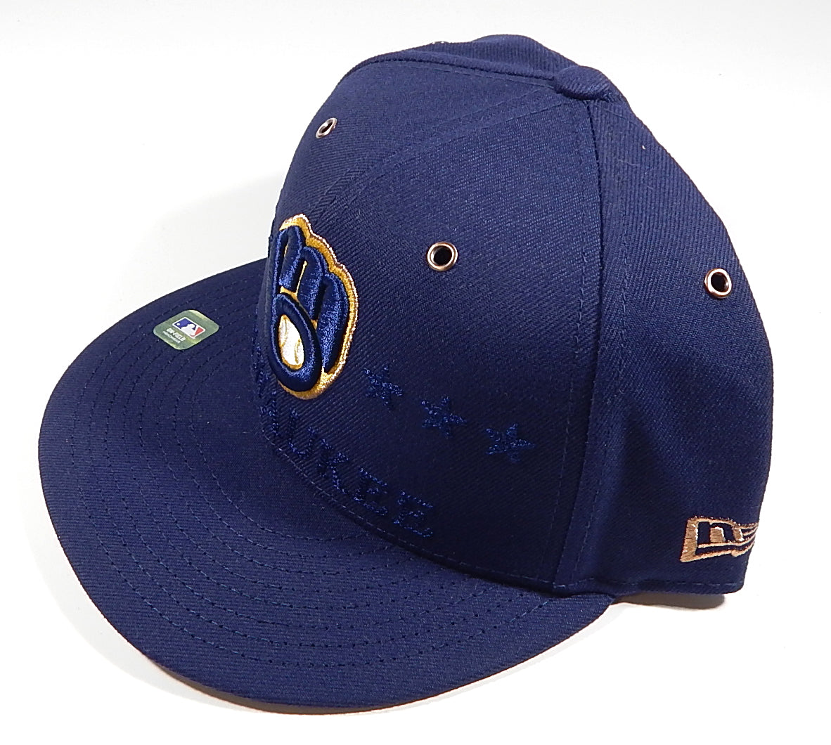 2026 MLB All Star Game Milwaukee Brewers New Era 5950 Fitted Hat Navy 7 3/4 Pic2