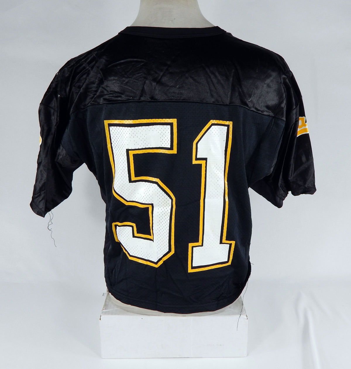 Marin Football #51 Game Used Black Jersey 2XL DP66605 Pic2