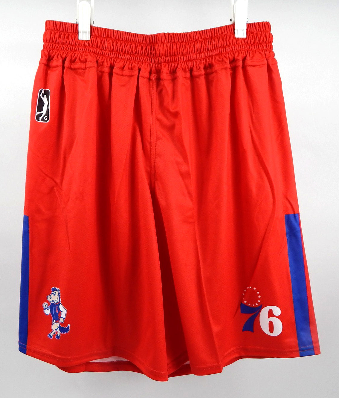 2023-24 Delaware Blue Coats Game Issued Red Shorts Red Cross Night L 761