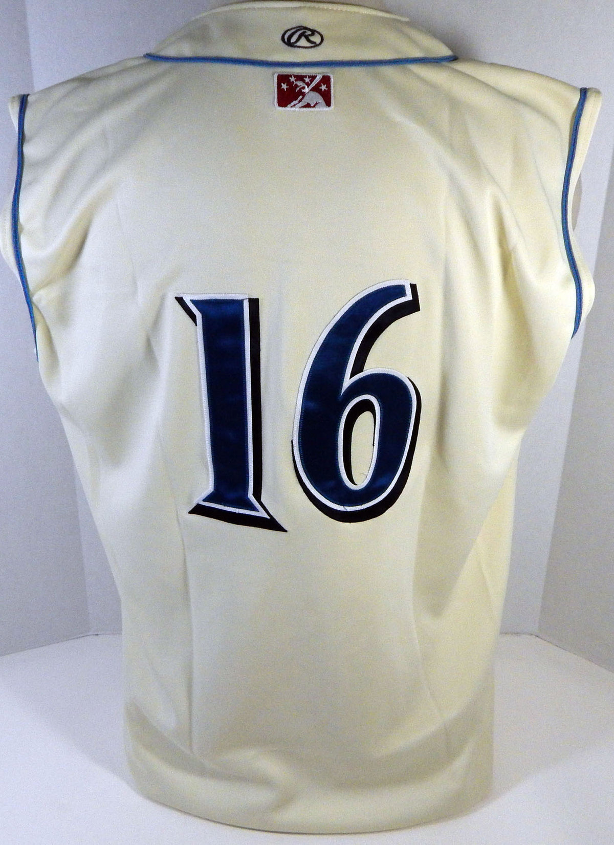 Clearwater Threshers #16 Game Used Cream Jersey Vest 48 DP13417