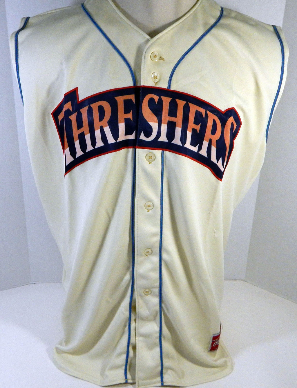 Clearwater Threshers #16 Game Used Cream Jersey Vest 48 DP13417 Pic2