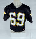 Marin Football #69 Game Used Black Jersey XL DP66607
