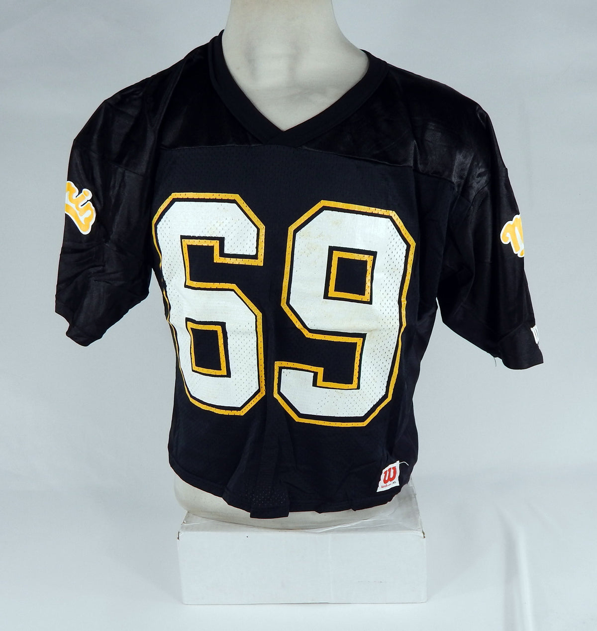 Marin Football #69 Game Used Black Jersey XL DP66607