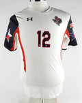 2015 Texas Tech Red Raiders #12 Game Used White Jersey Womens Soccer M 676