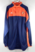 Golden State Warriors Adidas Team Issued Warm Up Jacket Navy Orange 3XL Tall