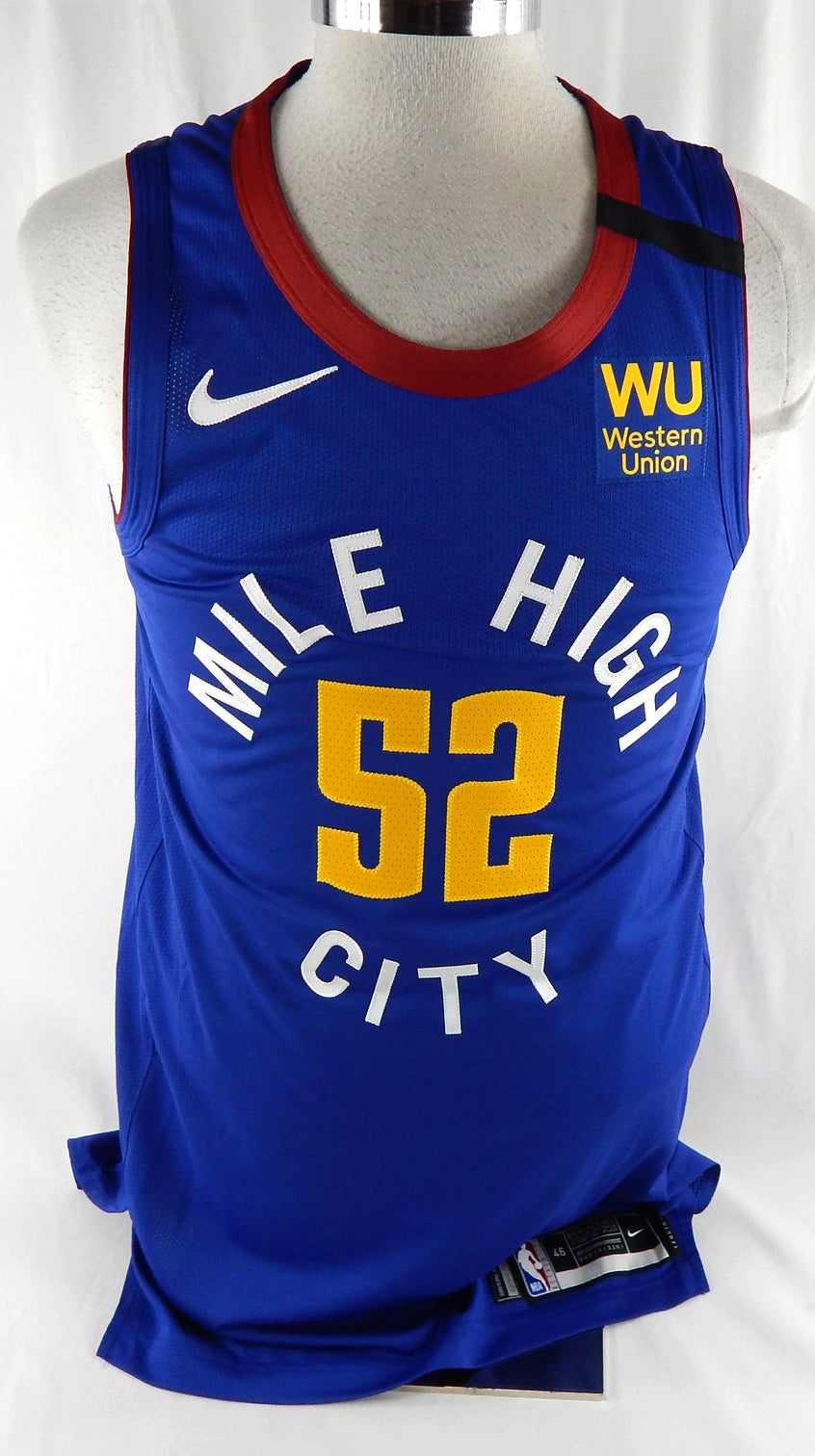 2018-19 Denver Nuggets Jordan McRae #52 Game Issued Blue Jersey Mile High 2