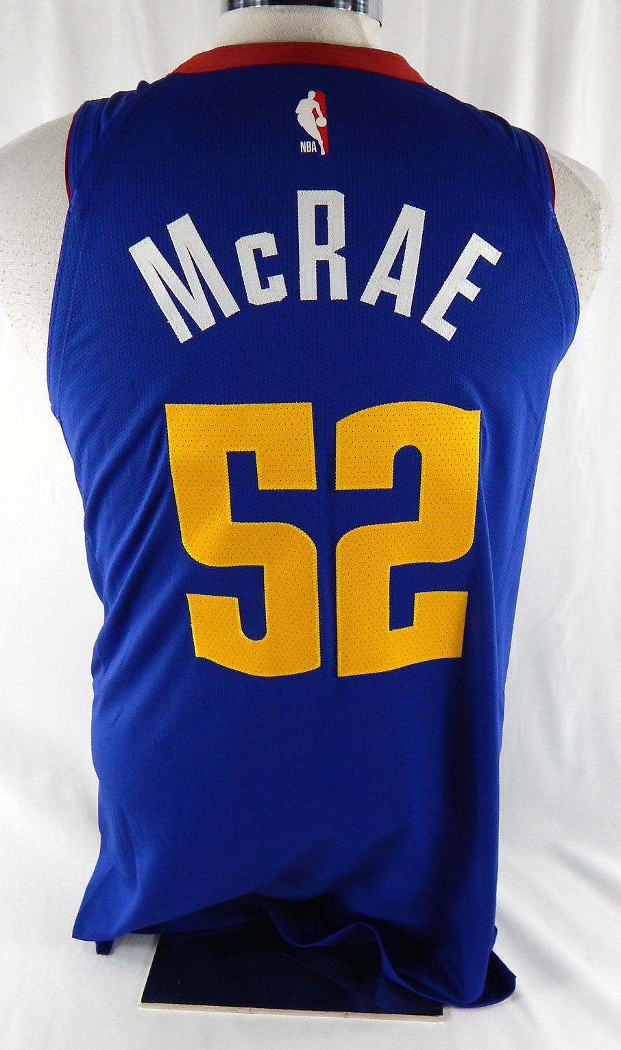 2018-19 Denver Nuggets Jordan McRae #52 Game Issued Blue Jersey Mile High 2 Pic2