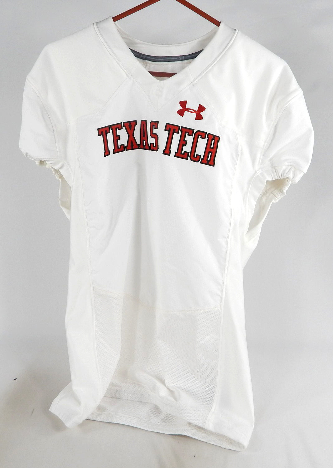 2019 Texas Tech Red Raiders Blank Game Issued White Jersey 46 499