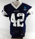 2025 Dallas Cowboys Jadeveon Clowney #42 Game Used Navy Practice Jersey 50 461