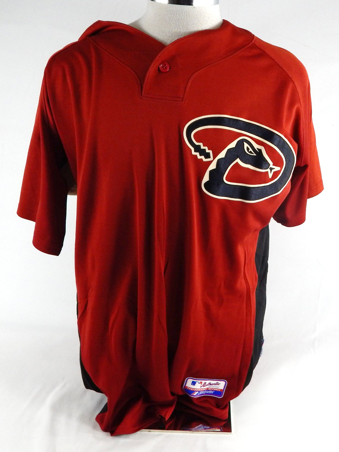 2007-10 Arizona Diamondbacks Jailen Peguero #63 Game Used Red Jersey ST BP 46 30