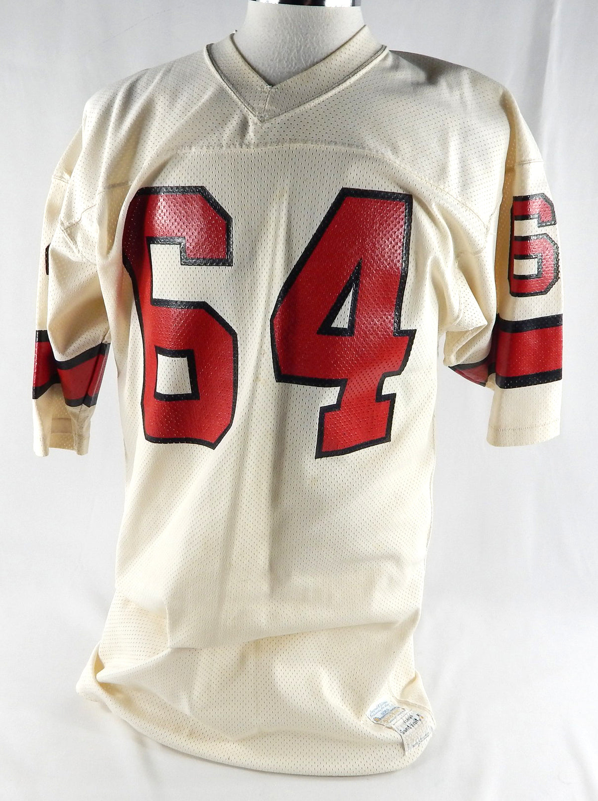 1974 Detroit Wheels #64 Game Used White Jersey World Football League XL 802