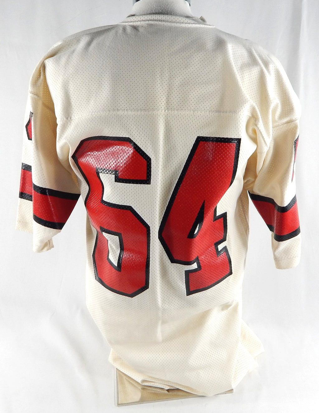 1974 Detroit Wheels #64 Game Used White Jersey World Football League XL 802 Pic2