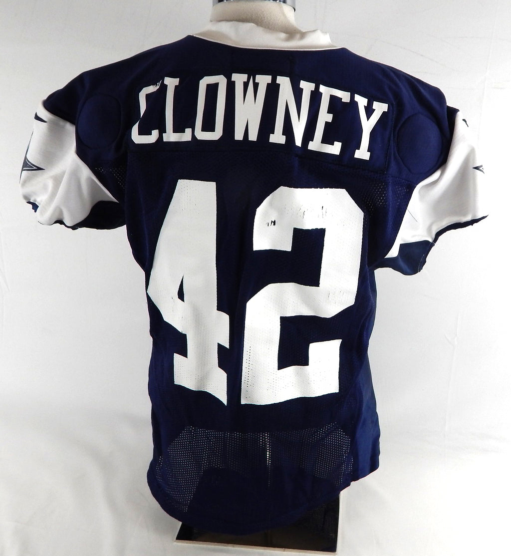 2025 Dallas Cowboys Jadeveon Clowney #42 Game Used Navy Practice Jersey 50 461 Pic2