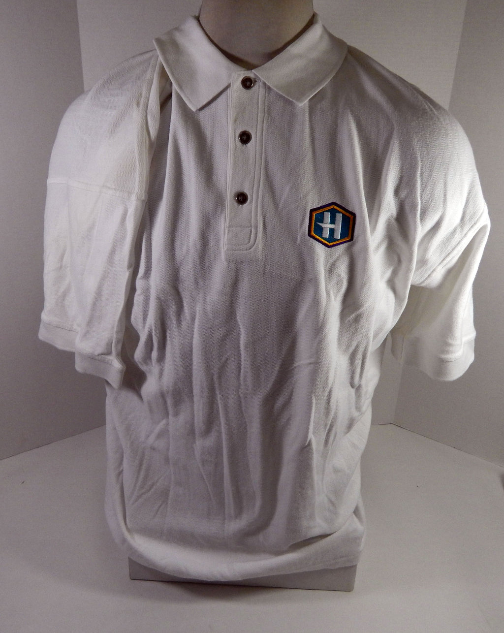 New Orleans Hornets Team Issued White Polo Shirt 2XL DP64840