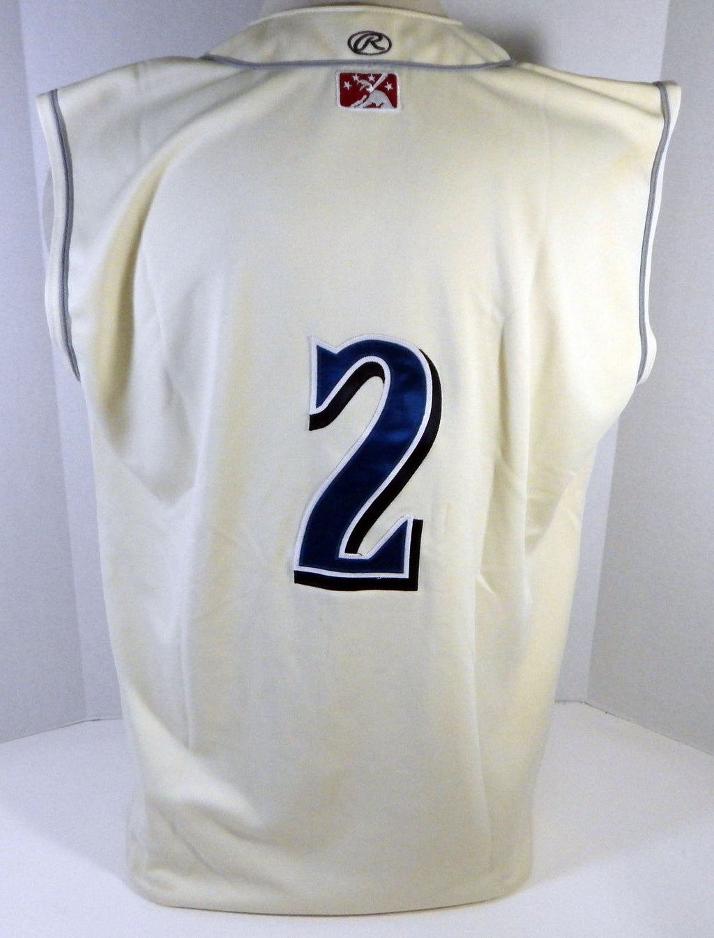 Clearwater Threshers #2 Game Used Cream Jersey Vest 48 DP13422