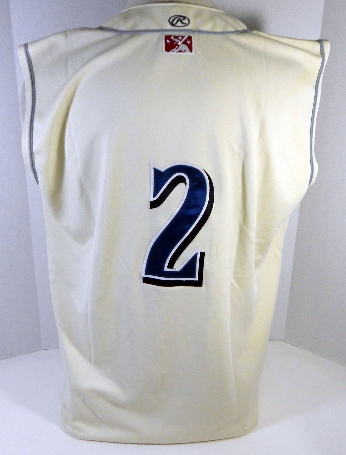 Clearwater Threshers #2 Game Used Cream Jersey Vest 48 DP13422