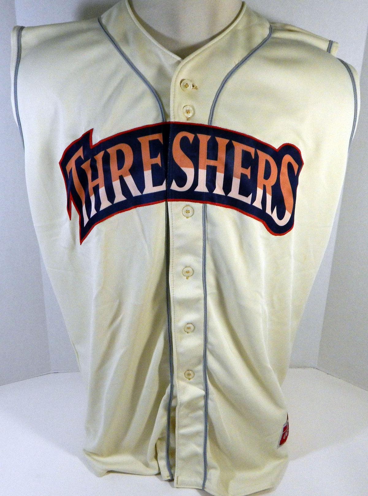 Clearwater Threshers #2 Game Used Cream Jersey Vest 48 DP13422 Pic2