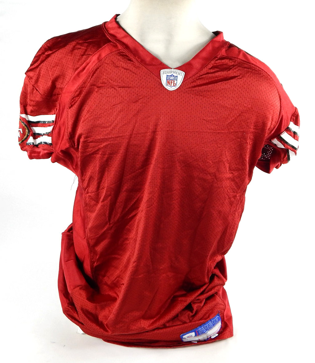 San Francisco 49ers Blank Game Issued Red Jersey 532