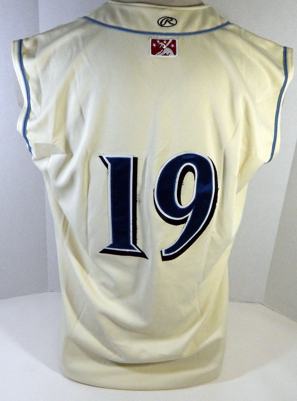 Clearwater Threshers #19 Game Used Cream Jersey Vest 46 DP13424