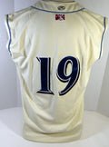 Clearwater Threshers #19 Game Used Cream Jersey Vest 46 DP13424
