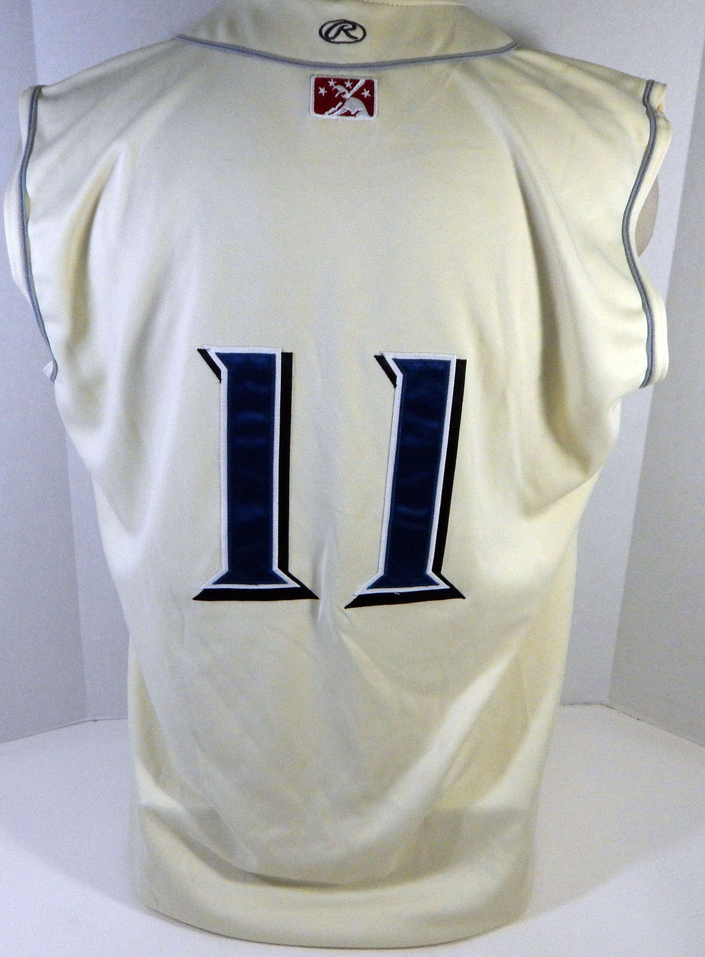 Clearwater Threshers #11 Game Used Cream Jersey Vest 48 DP13425