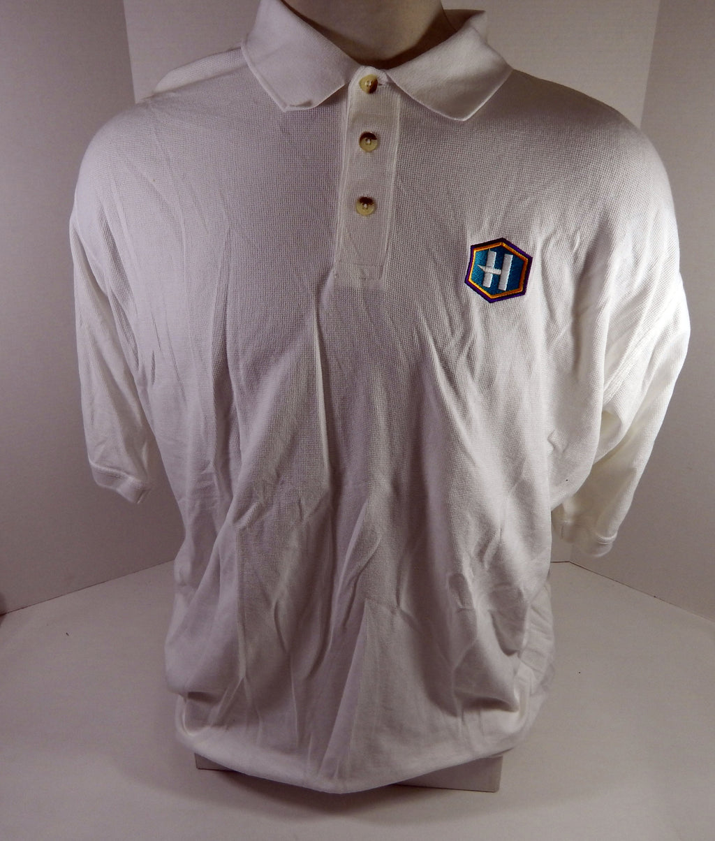 New Orleans Hornets Team Issued White Polo Shirt 2XL DP64843