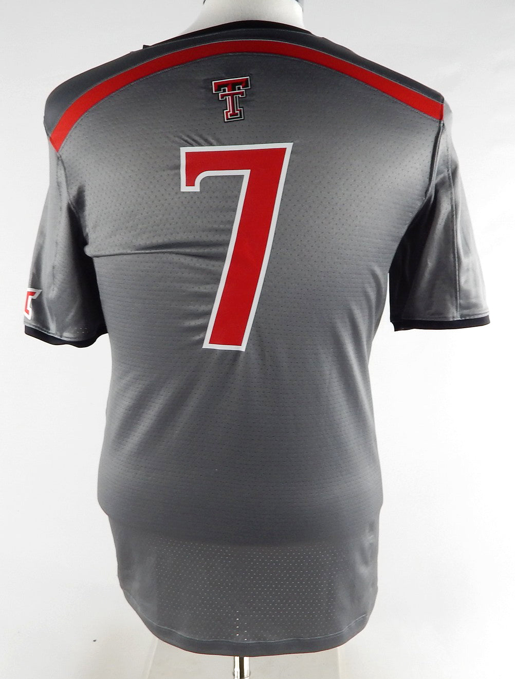 2015 Texas Tech Red Raiders #7 Game Used Grey Jersey Womens Soccer M 682 Pic2