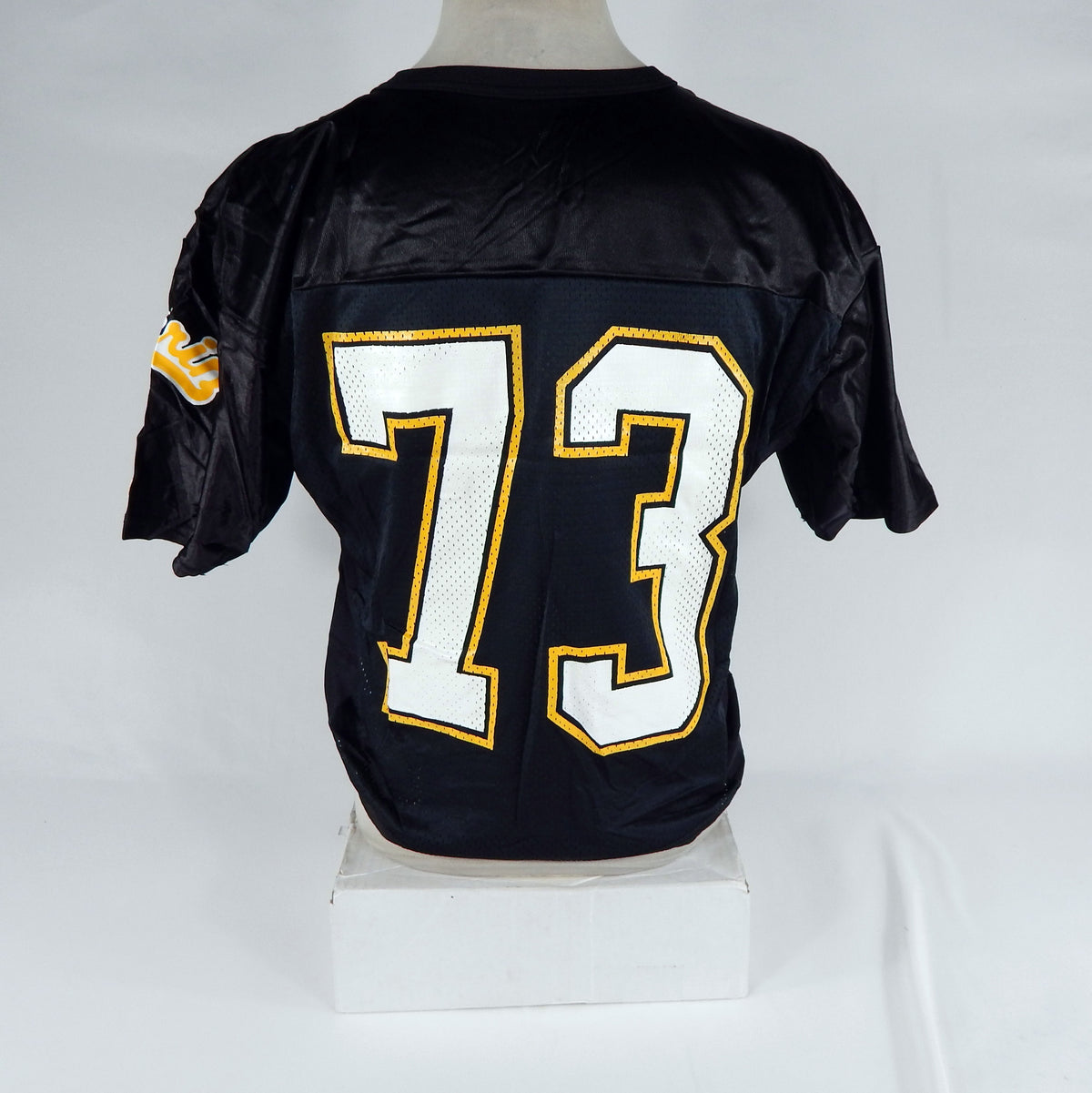 Marin Football #73 Game Used Black Jersey XL DP66611 Pic2