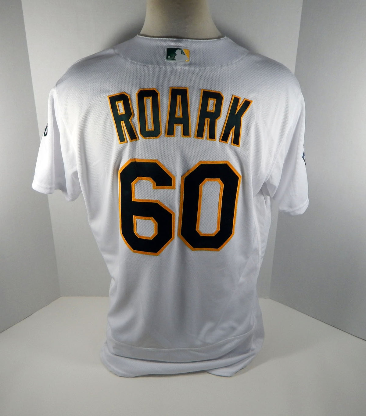 2019 Oakland A's Athletics Tanner Roark #60 Game Issued White Jersey 150 & PS P