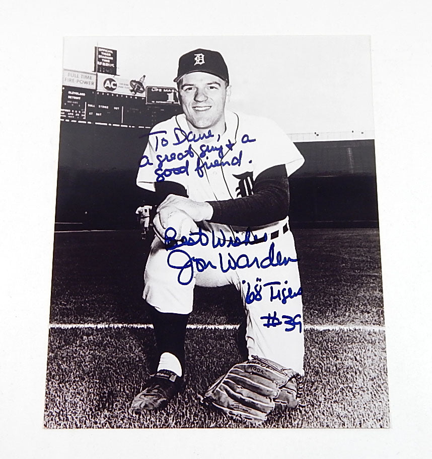 Jon Warden Signed B&W Photo 8x10 Auto Autograph