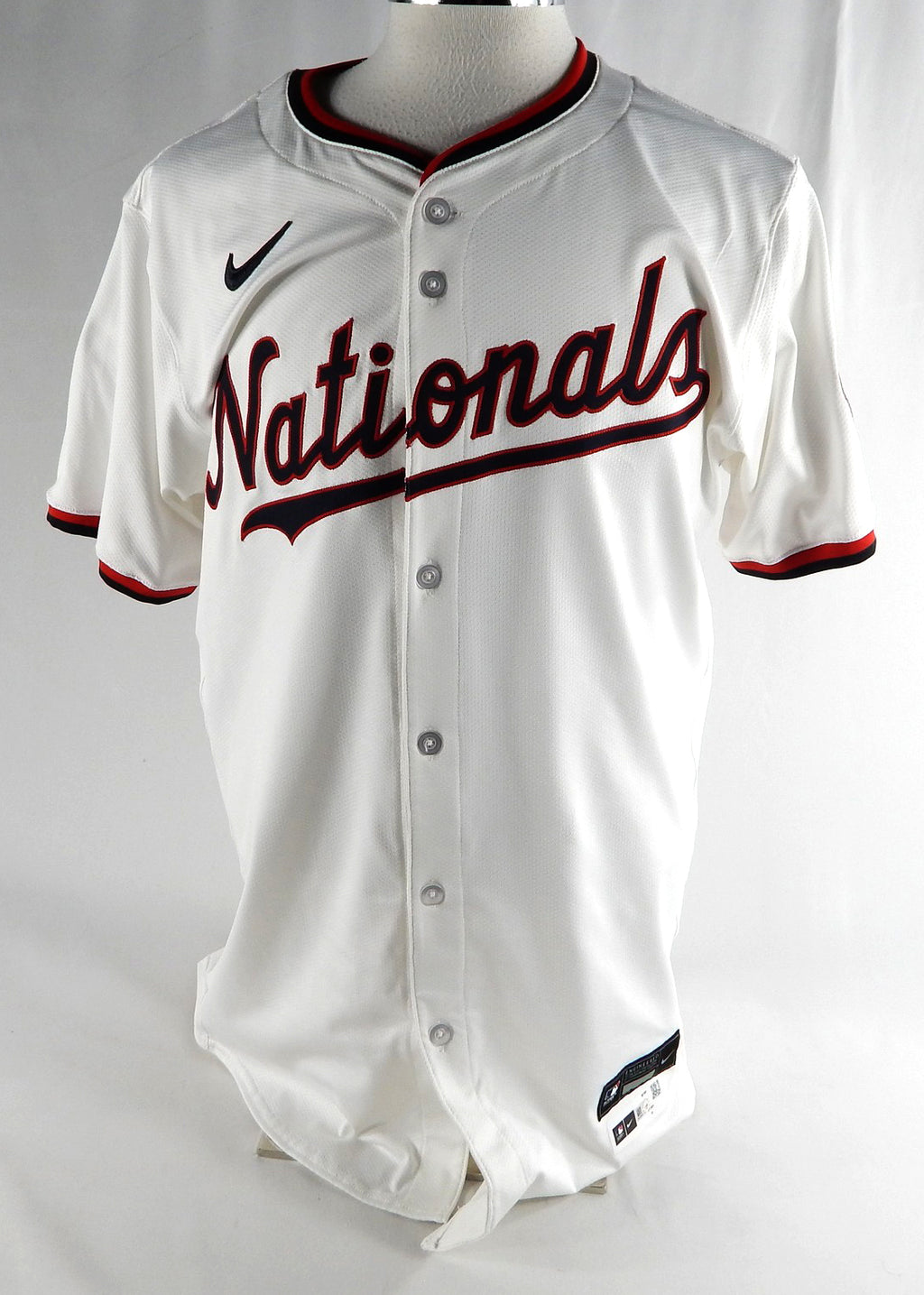 2024 Washington Nationals Robert Hassell III #57 Game Issued White Jersey 44 148
