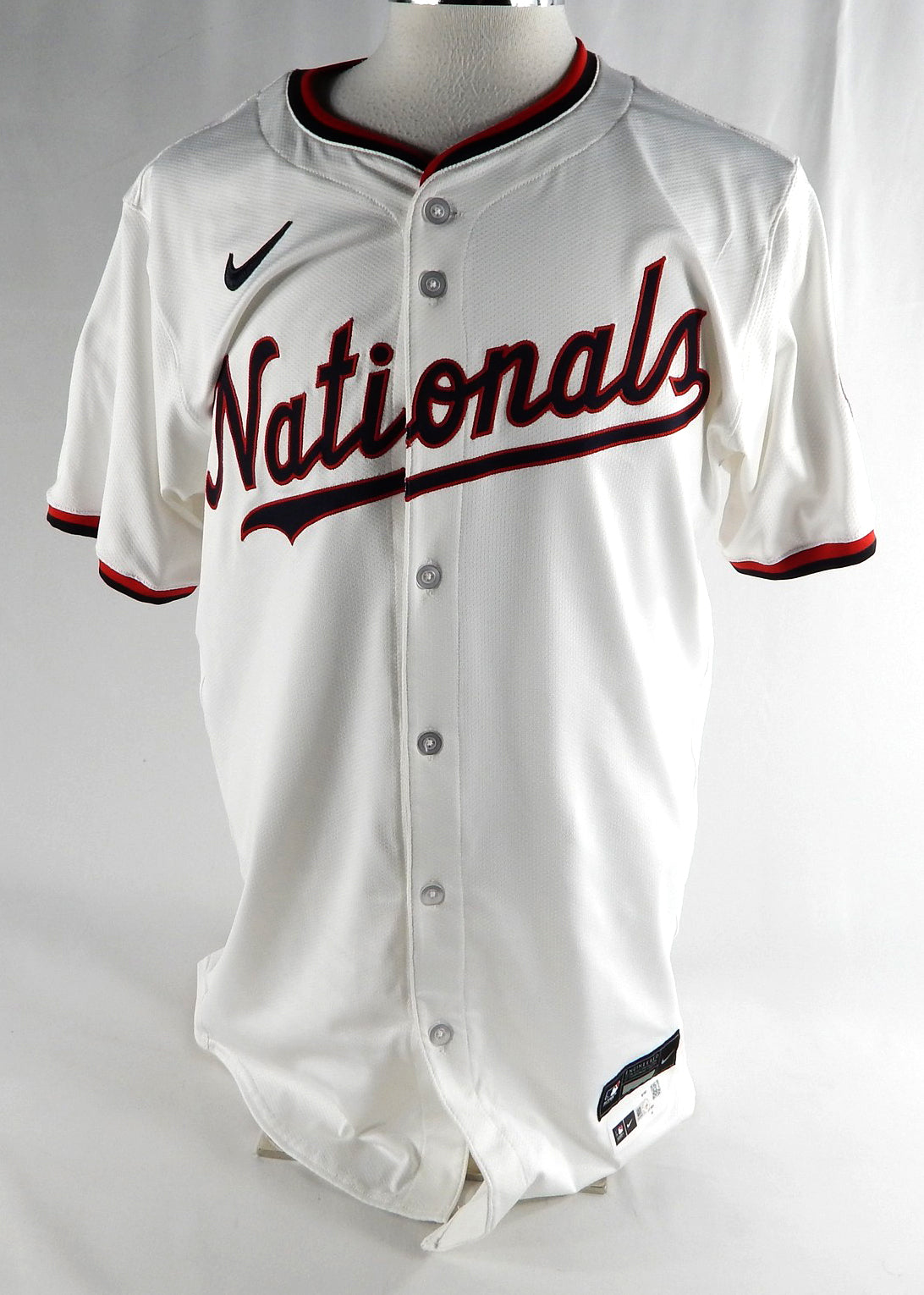 2024 Washington Nationals Robert Hassell III #57 Game Issued White Jersey 44 148
