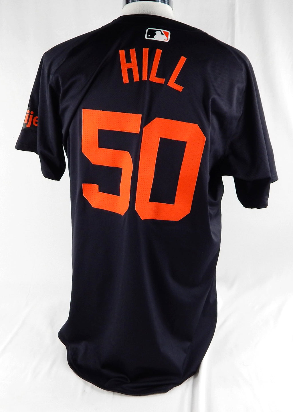 2024 Detroit Tigers Garrett Hill #50 Game Issued Navy Jersey ST BP 46 081 Pic2