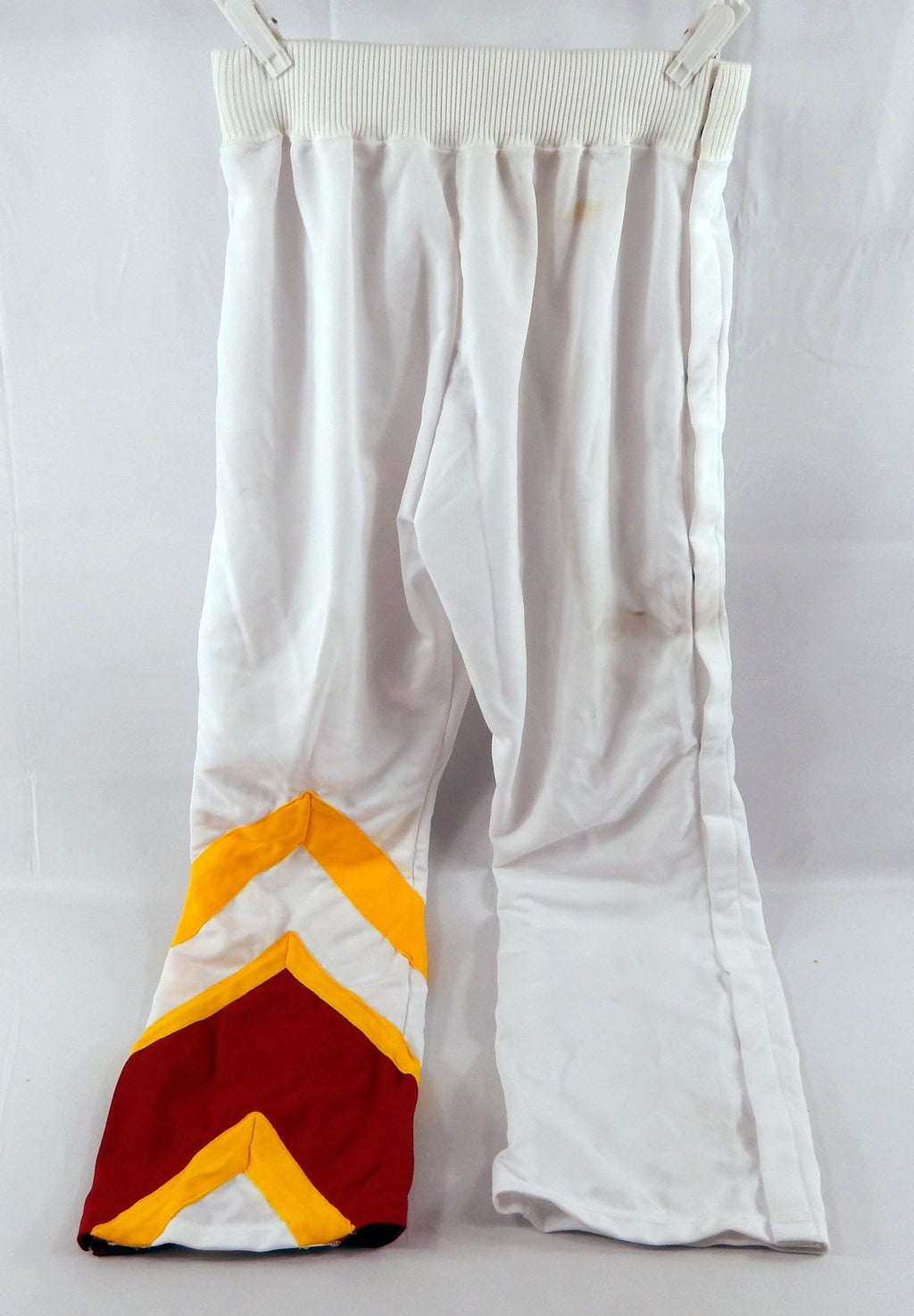 1989-90 Atlanta Hawks Game Issued White Warm Up Pants 36 440 Pic2