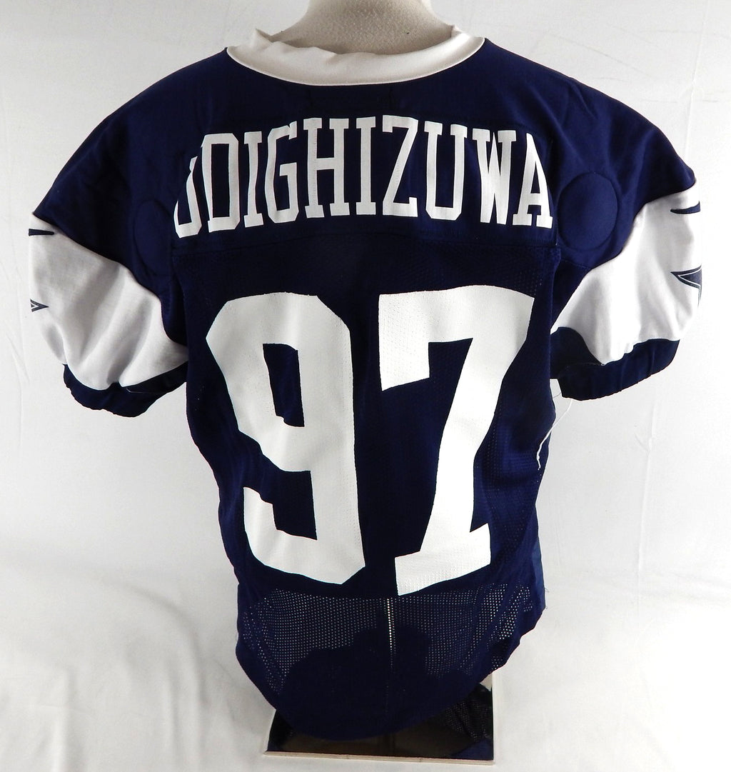 2025 Dallas Cowboys Osa Odighizuwa #97 Game Used Navy Practice Jersey 54 464 Pic2